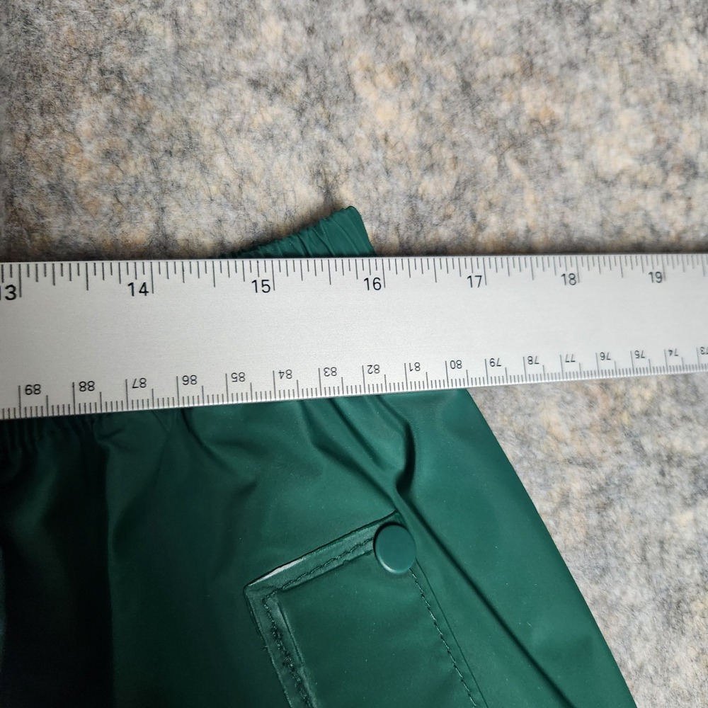 Columbia Rain Pants Men L 32x32 Forest Green Elastic Waist PVC Shell Reinforced - Picture 6 of 8